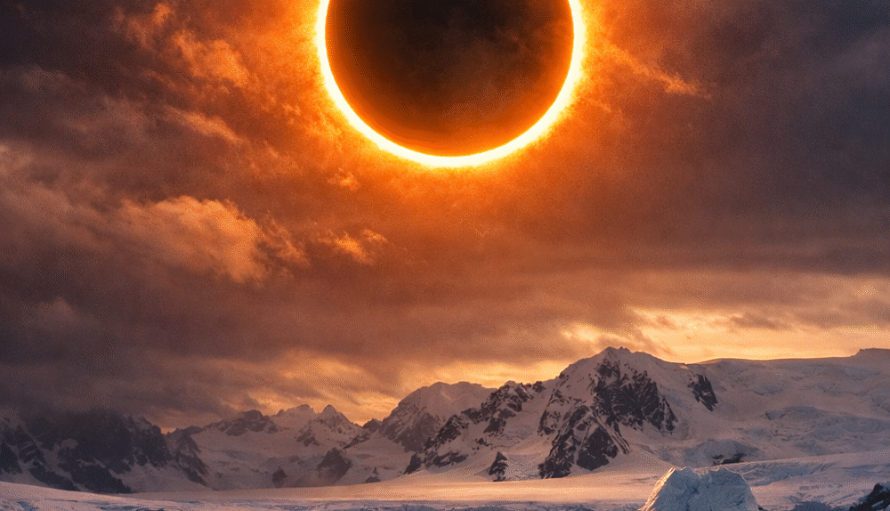 Illustrative Image of the 2026 Annular Solar Eclipse